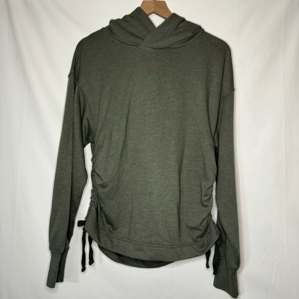 Aerie Olive Green Hoodie with Side Ties